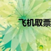 飞机取票流程视频（飞机取票流程）