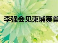 李强会见柬埔寨首相洪玛奈 这是什么情况？