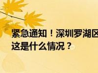 紧急通知！深圳罗湖区企事业单位和居民9月8日停工一天 这是什么情况？