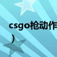 csgo枪动作怎么弄（csgo耍枪的动作怎么按）