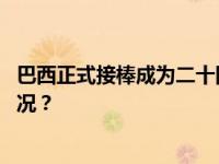 巴西正式接棒成为二十国集团新一任轮值主席国 这是什么情况？