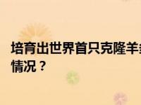 培育出世界首只克隆羊多莉的科学家威尔穆特辞世 这是什么情况？