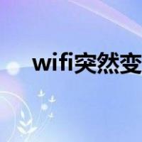 wifi突然变慢没人蹭网（wifi突然变慢）