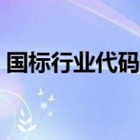 国标行业代码怎么查询（行业代码怎么查询）