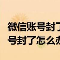 微信账号封了怎么办多久可以发信息（微信账号封了怎么办）