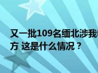 又一批109名缅北涉我电信网络诈骗犯罪嫌疑人集中移交我方 这是什么情况？