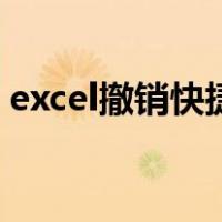 excel撤销快捷键变灰色（excel撤销快捷键）