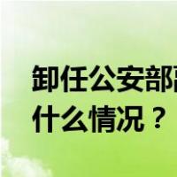 卸任公安部副部长后，刘钊新职务明确 这是什么情况？