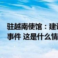 驻越南使馆：建议越方及时沟通并妥善处置涉中国游客安全事件 这是什么情况？