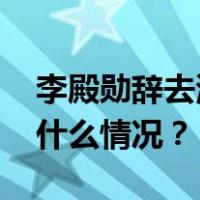 李殿勋辞去湖南省人民政府副省长职务 这是什么情况？