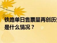 铁路单日售票量再创历史新高，9月22日售票2695.2万张 这是什么情况？