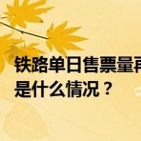 铁路单日售票量再创历史新高，9月22日售票2695.2万张 这是什么情况？