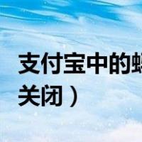 支付宝中的蚂蚁森林怎么关闭（蚂蚁森林怎么关闭）