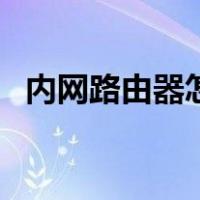 内网路由器怎么设置（校园网路由器设置）