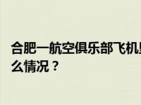 合肥一航空俱乐部飞机坠落，机上有乘客？各方回应 这是什么情况？