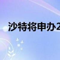 沙特将申办2034年世界杯 这是什么情况？