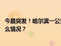 今晨突发！哈尔滨一公交车行驶中自燃，车上有乘客 这是什么情况？