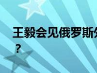 王毅会见俄罗斯外长拉夫罗夫 这是什么情况？