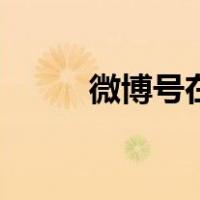 微博号在哪看id（微博号在哪看）