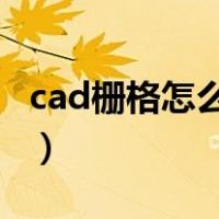 cad栅格怎么设置A4大小（cad栅格怎么设置）