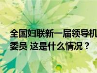 全国妇联新一届领导机构产生，297人当选第十三届执委会委员 这是什么情况？