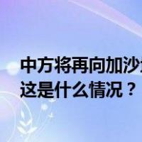 中方将再向加沙地带提供1500万元紧急人道主义物资援助 这是什么情况？