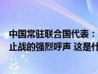 中国常驻联合国代表：联大决议反映国际社会要求巴以停火止战的强烈呼声 这是什么情况？