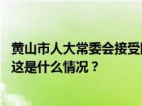 黄山市人大常委会接受陆群辞职请求，免去朱策副市长职务 这是什么情况？