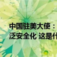 中国驻美大使：中美农业合作必须停止把经济问题政治化、泛安全化 这是什么情况？