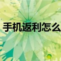 手机返利怎么用微信支付（手机返利怎么用）