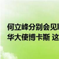 何立峰分别会见联合国贸发会议秘书长格林斯潘、美国前驻华大使博卡斯 这是什么情况？