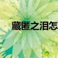 藏匿之泪怎么过瀑布（藏匿之泪怎么过）