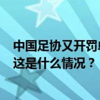 中国足协又开罚单！上海、山东两队被罚，3名球员被停赛 这是什么情况？