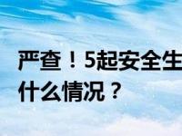 严查！5起安全生产举报典型案例被曝光 这是什么情况？