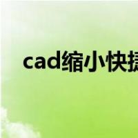 cad缩小快捷键怎么用（cad缩小快捷键）