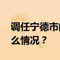 调任宁德市的练欣，已任市委副书记 这是什么情况？