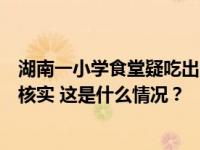 湖南一小学食堂疑吃出白毛鼠头：校方称是兔头，教育局正核实 这是什么情况？