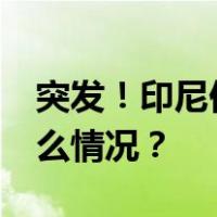 突发！印尼伊布火山喷发，持续96秒 这是什么情况？