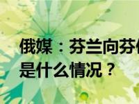 俄媒：芬兰向芬俄边境一边检站增派兵力 这是什么情况？