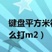 键盘平方米符号怎么打mm2（键盘平方米怎么打m2）