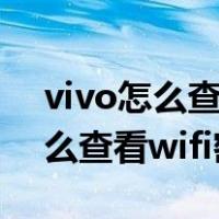 vivo怎么查看wifi密码没有二维码（vivo怎么查看wifi密码）