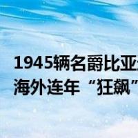 1945辆名爵比亚迪出口东南亚，上海口岸国产新能源车远征海外连年“狂飙” 这是什么情况？