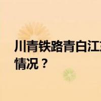 川青铁路青白江东至镇江关段11月28日开通运营 这是什么情况？