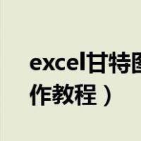 excel甘特图制作教程视频（excel甘特图制作教程）