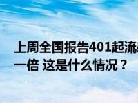 上周全国报告401起流感样病例暴发疫情，较前一周增长近一倍 这是什么情况？