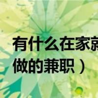 有什么在家就可以做的兼职（有什么可以在家做的兼职）