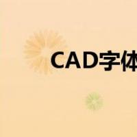 CAD字体设置大小（cad字体设置）