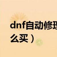 dnf自动修理怎么买一个月（dnf自动修理怎么买）