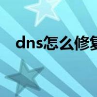 dns怎么修复都连不上网（dns怎么修复）