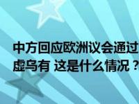 中方回应欧洲议会通过涉藏决议：所谓“强制同化”纯属子虚乌有 这是什么情况？